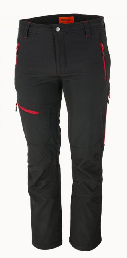 Kalhoty FORCE black/red